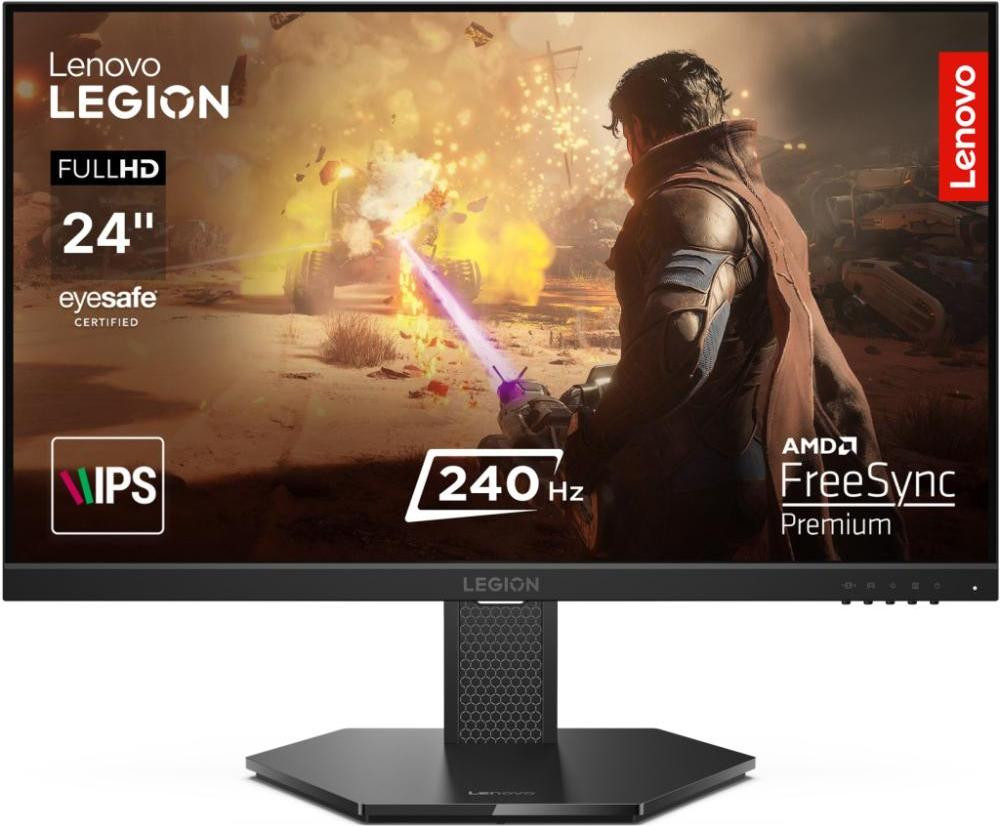 MONITOR LED 23,8' FHD LENOVO LEGION 24-10, RISOLUZIONE 1920X1080, 4MS DI RIPOSTA, 240HZ DI FREQUENZA, CONTRASTO 1000:1, 2XHDMI, DISPLAY PORTS